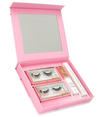 LOLA'S LASHES - L.W.I Magnetic Lash Vanity Gift Box | Classic Russian Lash Look | Hybrid Magnetic Eyeliner & Finishing Touch-up Remover Pen | Magnetic Lash & Liner Gift Set | Vegan | QUEEN ME & INTO U L.W.I VANITY GIFT BOX