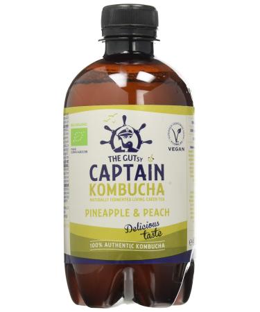 Captain Kombucha - Pineapple Peach Splash - 400 milliliters
