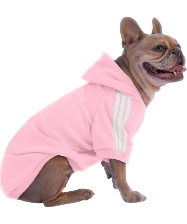 Ducomi Dog Sweater with Hood - Warm & Soft Dog Clothing in Pink for All Sizes & Breeds - Buy Online on GoSupps.com