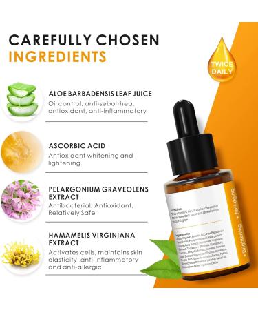 Dark Spot Remover for Face - Korean Glow Serum with Niacinamide & Acid for Acne Melasma & Freckles | 1.6 Fl Oz - Buy Online on GoSupps.com