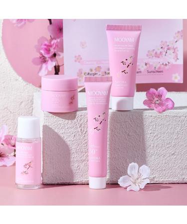 Cherry Blossom Skin Care Set - Moisturizing Travel Set for Teen Girls - Anti-Aging Skin Care Routine Kit 4Pcs Gentle Alcohol-Free Skincare with Cleanser - Buy Online on GoSupps.com