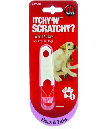 Mikki Tick Picker Remover - Pet Tick Removal Tool for Dogs, Puppies, Cats - Small, Medium & Large Pets - Buy Online on GoSupps.com
