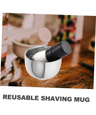 Lurrose Beard Brush & Shaving Bowl Cup | Premium Soap Shell Shaving Accessories for a Perfect Shave - Buy Online on GoSupps.com
