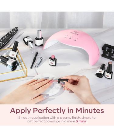 Modelones Gel Nail Polish Kit with U V Light 48W Nail Dryer Lamp Pink Brown Nude Gel Nail Polish Set Soak Off Base and Top Coat Nail Tools French Manicure Design Nail Art Starter Kit Mother's Day Gift for Women - Buy Online on GoSupps.com