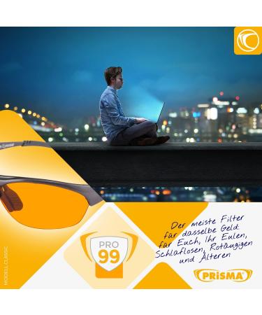 PRiSMA CLASSiC Blueblocker Glasses - Anti-Blue Light Computer & Gamer Glasses - bluelightprotect PRO E709 - Shop Internationally! - Buy Online on GoSupps.com
