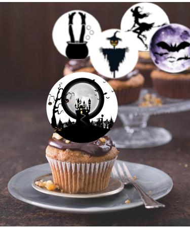 24 x Pre-Cut Halloween Mix 7 Edible Stand up Wafer/Rice Paper Cupcake Toppers Birthday Party Cake Decorations - Buy Online on GoSupps.com
