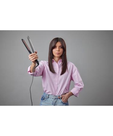 Remington S8540 Smooth Iron Hair Straightener - High-Quality Keratin & Ceramic Coating 10 Temp Settings LCD Display 150-230 C Black - Buy Online on GoSupps.com