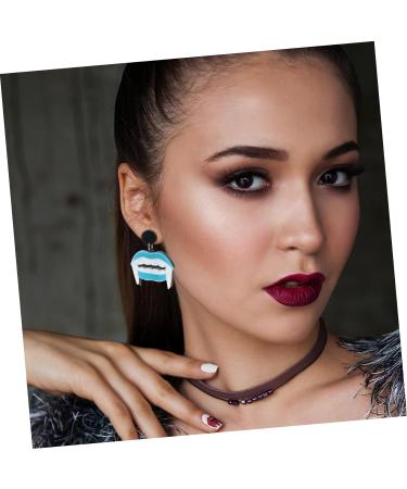 COLLBATH 4 Pairs Tooth Earrings Personality Earrings Women s Earrings Ornament Earrings for Women Dental Student Earrings Girls Halloween Earrings Ladies Miss Punk Acrylic - Buy Online on GoSupps.com