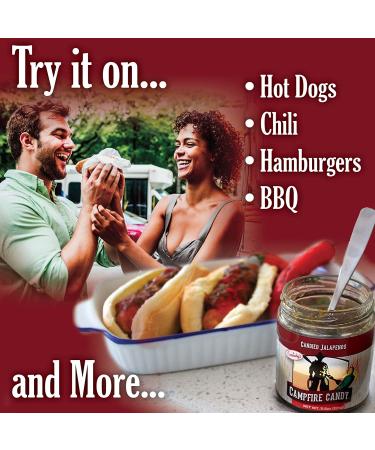 Cornaby's Campfire Candy Relish - Sweet & Spicy Candied Jalapeno Peppers (12 oz) | Plant-Based, Non-GMO, Gluten-Free Gourmet | Made in USA - Buy Online on GoSupps.com