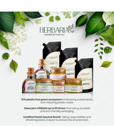 HERBARIA Shower Butter - Spring Green 120g | 100% Sustainable & Vegan | Moisturizing Luxury with Shea Tamanu & Rosehip Oils | Paraben & SLS Free for Dry Skin - Buy Online on GoSupps.com