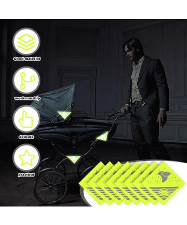 Reflectors for Strollers - 8-Piece Set | 12x12 cm High-Visibility Reflective Stickers for Strollers Bicycles & Backpacks - Buy Online on GoSupps.com