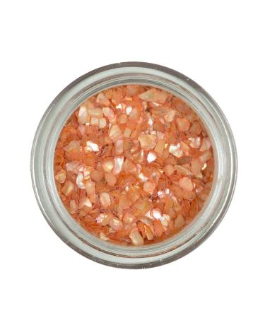 N&BF Nail Art Muschelspleter | Crushed Orange Shells for Gel Nails & Acrylic | Glitter Sea Shells | Perlmutt Splinters | Mussel Inlays - Buy Online on GoSupps.com