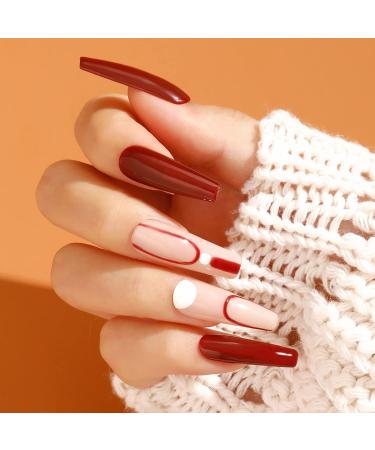 RSTYLE Gel UV Nail Polish 6 Colours 6 ml Popular Reddish Brown UV Nail Polish Set Colour Gel for Gel Nails Nail Polish Shiny Shellac Nail Polish Soak Off UV LED Nails Brown chestnut - Buy Online on GoSupps.com