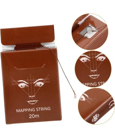Hemoton Microblading Eyebrow Ink 1 Box String Ruler Ink Brow Mapping Supplies Eyebrow Drawing Aids Draw a Line Tool Brow Liner 6.10X4.60X1.80CM Light Brown - Buy Online on GoSupps.com