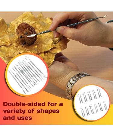 Stainless Steel Wax Carvers Set - Set of 12 Tools for Modeling, Sculpting, and Shaping Clay and Pottery - Buy Online on GoSupps.com
