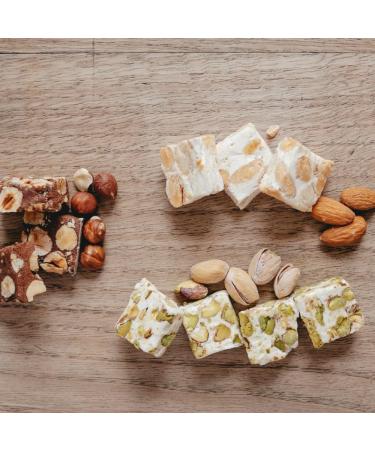 Lavolio Gift-wrapped Set of Soft Nougat (300g) - Premium Selection of 3 Different Flavours of Italian Nougat with Almonds Pistachios Hazelnut & Cocoa Perfect Present for Him or Her - Buy Online on GoSupps.com