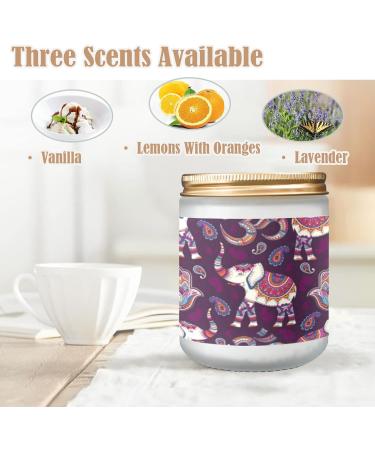 Vanilla Scented Candles | Aromatherapy Jar Candles | 7 oz Long Lasting Gift Set for Women | Unique Vintage Elephant Design | Perfect Birthday Gifts - Buy Online on GoSupps.com