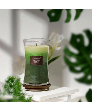 Aroma Naturals 3-Layer Scented Candle 21.52 oz - Balsam & Cedar | 100-Hour Burn Time | Soy Wax | Aromatherapy Candle with Wooden Lid - Buy Online on GoSupps.com