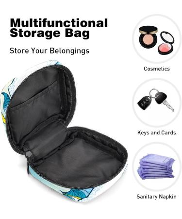 GIAPB Ocean Animal Seahorse Color3204 Period Bag Sanitary Napkin Storage & Travel Makeup Pouch - Buy Online on GoSupps.com