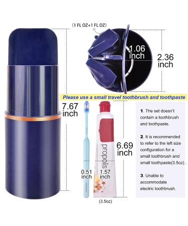 Travel Toothbrush Kit | 8-in-1 Tsa Approved Container (Carrara White) - Buy Online on GoSupps.com