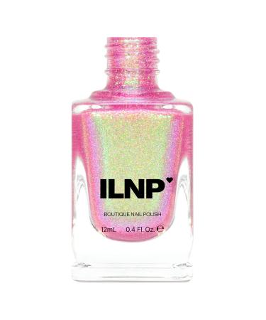 ILNP Pixie Party - Luminous Pink Holographic Jelly Nail Polish