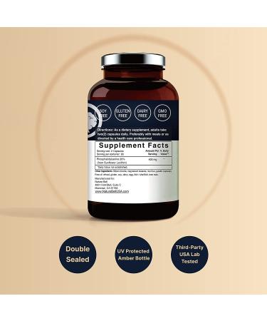 Double Strength PhosphatidylSerine 400mg | 180 Capsules | Soy-Free | Derived from Sunflower | Cognitive Health & Brain Function Support | Non-GMO - Buy Online on GoSupps.com