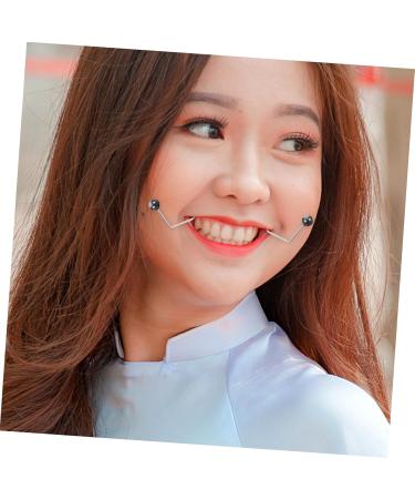 BELLIFFY 1 Pair Dimple Trainer Cheeks Clip Dimples Trainer for Cheeks Metal Dimples Exerciser Facial Tool Face Dimples Exerciser Dimples Maker for Face Cheeks Face Exerciser Cheeks Balls 4.30X2.50X0.80CM Black - Buy Online on GoSupps.com