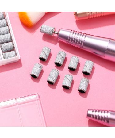 Minkissy 100Pcs Nail Sanding Bands Drum Sander 180 Grit Fine Grit Nail Art Sanding Bands Bit Nail Drill Manicure Sleeves File Refill for Fingernail Sanders White 1.2x0.7 cm (Pack of 100) - Buy Online on GoSupps.com