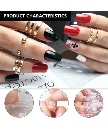 Buy Gzqiancang 80 Sheet NAGEL Adhesive Pads - Transparent Nail Glue for Weddings Festivals DIY Nail Art & Competitions (6 Sizes) - Buy Online on GoSupps.com