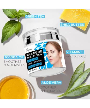 Collagen Retinol Hyaluronic Acid Face Cream Deep Hydration Daily Moisturizer Lightweight All-in-One Skincare Cream 1.76oz (50g) - Buy Online on GoSupps.com