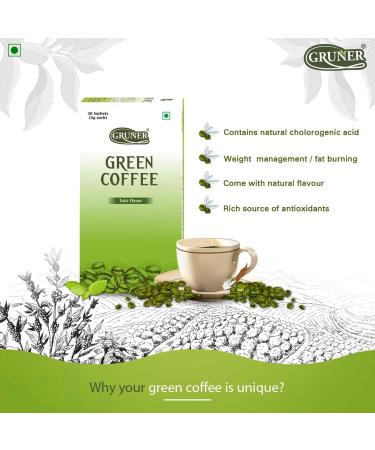 Green Coffee 100% natural - Tulsi flavor - 30 Sachets - Buy Online on GoSupps.com