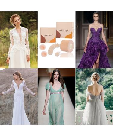 TBWISHER Boob Tape for Breast Lift - Waterproof & Sweat-Proof Body Tape for Push-Up & Shape - Achieve Chest Brace Lift & Contour of Breasts with BoobyTape BW-360 - Buy Online on GoSupps.com