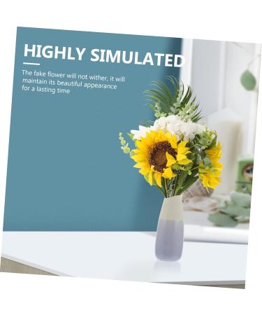 Zerodeko Sunflower Bouquet Artificial Sunflower Flower Artificial Flower Bundles Sunflower Bridal Bouquet Decor Sunflowers Artificial Flowers Wedding Ornaments Bride White Plastic - Buy Online on GoSupps.com
