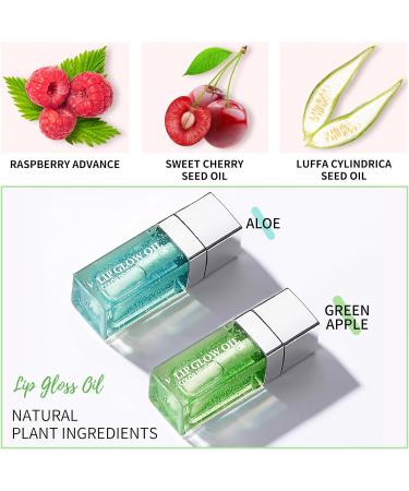 Prreal Tinted Lip Oil - Hydrating Plumping Gloss for Dry Lips (Green) - Buy Online on GoSupps.com