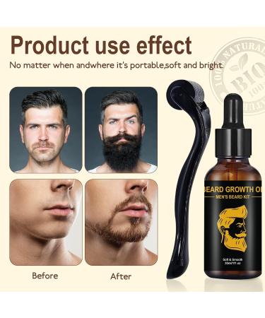 Beard Growth Kit Beard Care Kit for Men with 0.25mm Roller 30ml Beard Growth Oils 30g Beard Balm Scissors Beard Growth Complete Beard Care Kit for Men - Buy Online on GoSupps.com