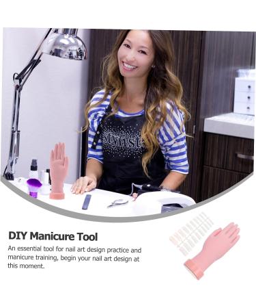 Manicure Training Prosthetic Hand Nail Set - DIY Flexible Practice Tool Set 8X22.5CM - Buy Online on GoSupps.com