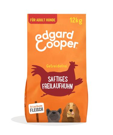 Edgard & Cooper Dry Dog Food (Chicken, 12 kg), Grain Free, Natural Ingredients and Fresh Meat, Rich in Essential Amino Acids