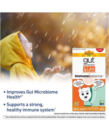 Country Life Gut Connection Kids | Immune Balance Chewable Tablets - 100 Sweet & Sour - Buy Online on GoSupps.com