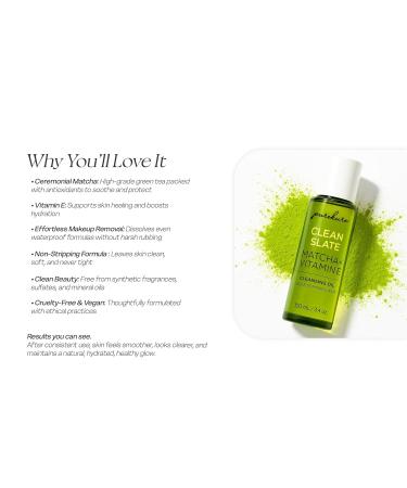 Purekure Organic Cleansing Oil | Makeup Remover | No Scrubbing | Makeup Easily Washes Away | Works On All Makeup | Matcha and Antioxidants 100mL - Buy Online on GoSupps.com
