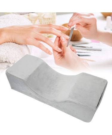 Nail Art Hand Pillow Eyelashes Extension Pillow Beauty Salon Eyelash Grafting U Shaped Pillow (Silver Gray Flocking) - Buy Online on GoSupps.com