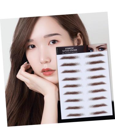 Didiseaon 4pcs Eyebrow Stickers Imitation Eyebrow False Eyebrows Cosmetics Semi-permanent 6d Transfer Paper - Buy Online on GoSupps.com