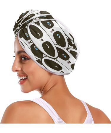 Buy Panda Baby Pattern Quick Dry Hair Cap Set | 2-Piece Super Absorbent Towel & Button Headband - Buy Online on GoSupps.com