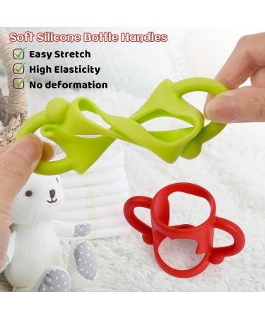 4 Pack Silicone Baby Bottle Handles for Dr. Brown Narrow Bottles - Easy Grip, BPA Free Bottle Holder - Buy Online on GoSupps.com
