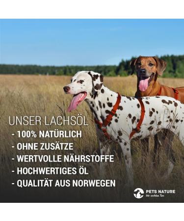 Pets Nature Salmon Oil for Dogs & Cats - Premium Omega 3 & 6 Fish Oil 500ml - Pure & Natural Supplement for Pets - Buy Online on GoSupps.com