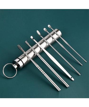 2sets Portable Ear Pick Ear Wax Removal Earpick Nose Clean Tweezers Picks Wax Remover Baby Adults Ear Care Set Ear Cleaning Tools (Color : Golden) - Buy Online on GoSupps.com