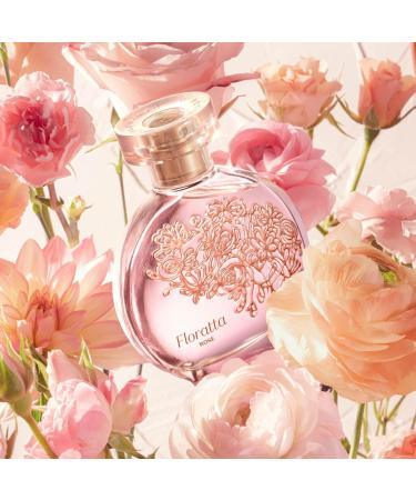 O Botic rio Floratta Rose Eau de Toilette Long-Lasting Floral Rose Fragrance Perfume for Women 2.5 Ounce - Buy Online on GoSupps.com
