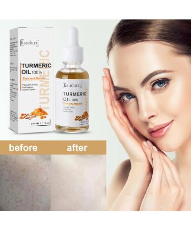 Turmeric Serum Ksndurn Turmeric Serum for Dark Spots - Lighten Dark Spots Natural Whitening Serum (2 Pack) - Buy Online on GoSupps.com