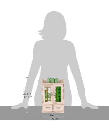 Buy BRUBAKER Cosmetics Olive Bath & Care Set in Wooden Cabinet | International Shipping Available - Buy Online on GoSupps.com
