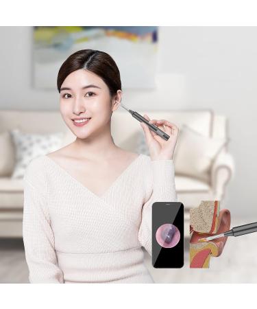 3MP HD Camera Ear Wax Removal Tool - 1080P Otoscope for iOS & Android - Black - Buy Online on GoSupps.com
