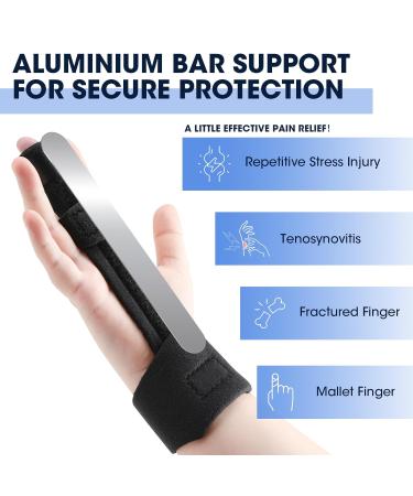 Full Finger Support Splints for Arthritis Trigger Thumb - Removable Hand Brace for Pain Relief - Buy Online on GoSupps.com